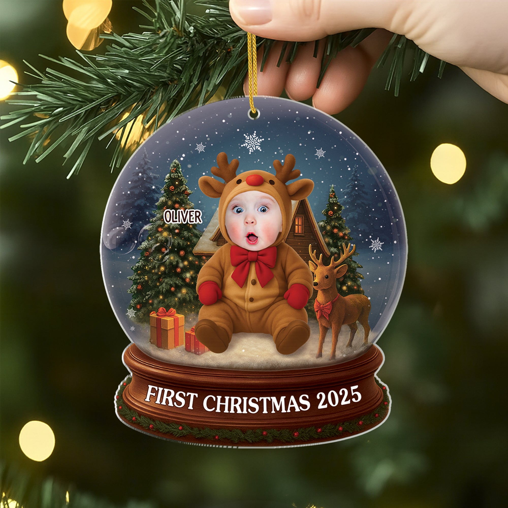 6703OUS2 3d printing effect acrylic snow globe picture ornament_ custom christmas gifts for kids 6703OTQ5K