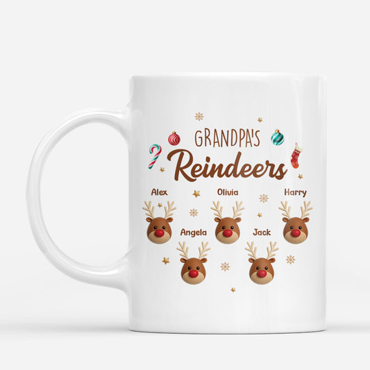 6712MUS1 reindeer christmas mug personalized gifts for grandma and grandpa 6712M8PNB