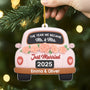 6713OUS1 3d printing effect acrylic wedding christmas ornament personalized couple gift 6713OKLCG_2