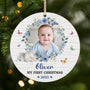 6714OUS1 1 layered wooden newborn ornaments_ with photo custom christmas gifts for kids 6714O8PTK