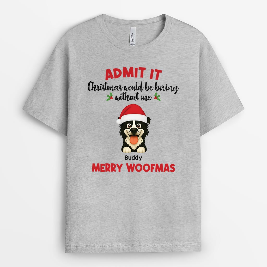 6721AUS2 personalized christmas t shirts dog gifts for humans 6721AKPWC