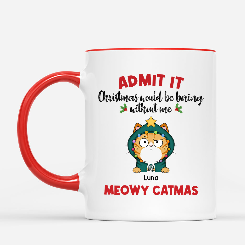 6721MUS2 meowy catmas cat christmas mug custom gifts for cat lovers 6721MKP5D