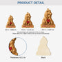 6726OUS3 3d printing effect 1 layered wooden lion christmas ornament custom couple gifts 6726O3TMG