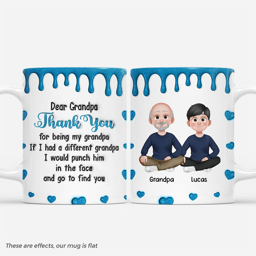 6735MUS1 3d printing effect dear grandma mug custom gifts for grandparents 6735M6PTB