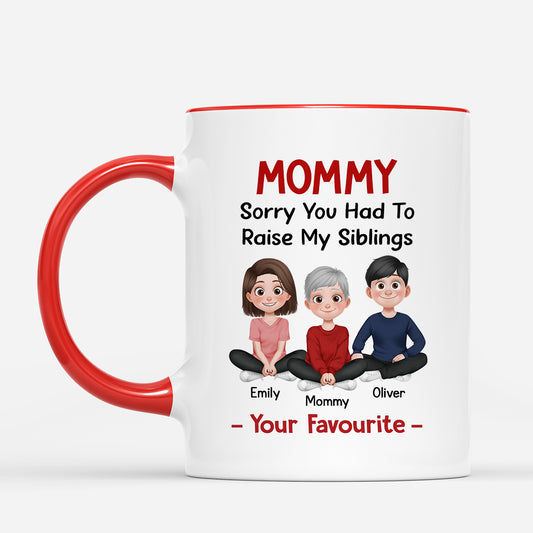 6737MUS2 funny sorry you had to raise my siblings mug custom dad gifts 6737M6PMB