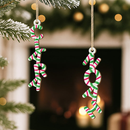 6750OUS2 3d printing effect 1 layered wood candy cane letter ornaments custom christmas gifts_ 6750OKM5B