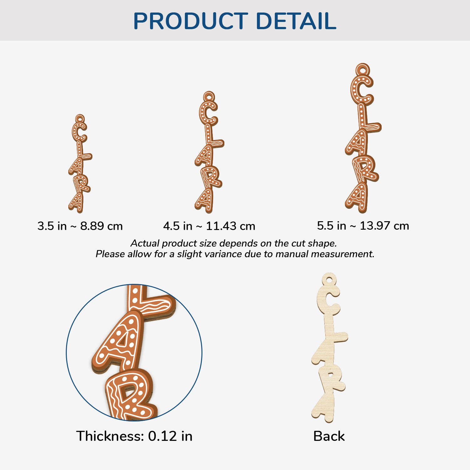 6756OUS3 1 layered wooden cookie letter ornaments personalized xmas gifts 6756OTXZA