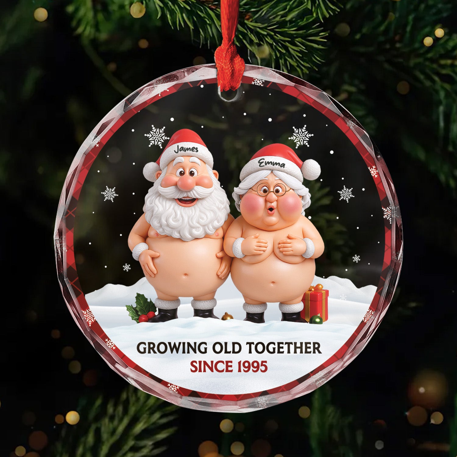 6763OUS1 glass naughty mr and mrs claus ornaments_ custom christmas gifts for couples 6763O8L5G
