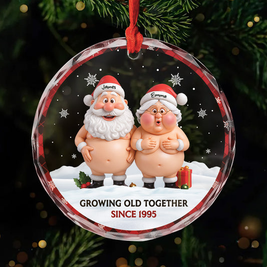 6763OUS1 glass naughty mr and mrs claus ornaments_ custom christmas gifts for couples 6763O8L5G