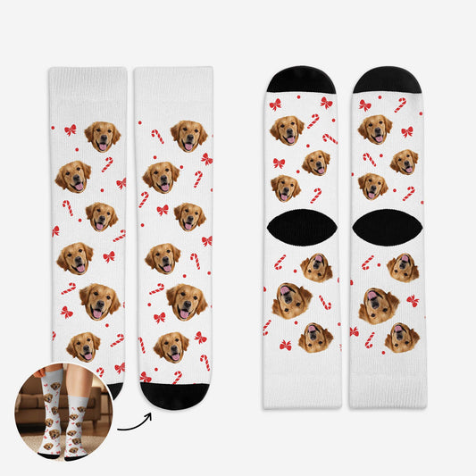 6768JUS1 custom socks with dog face_ christmas gifts for dog lovers 6768JKXZC