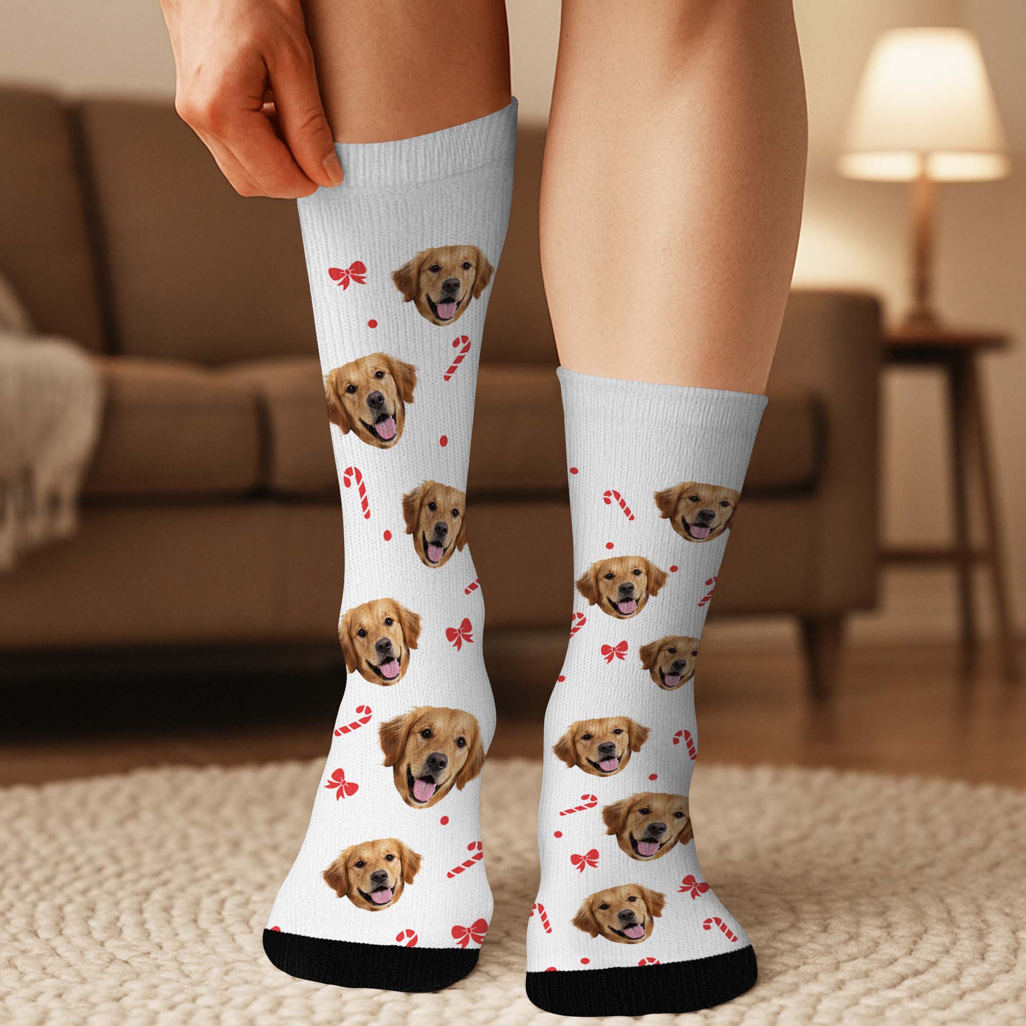 6768JUS3 custom socks with dog face_ christmas gifts for dog lovers 6768JKXZC