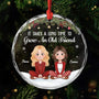 6770OUS1 custom glass christmas ornaments it takes a long time to grow an old friend 6770OK6CF