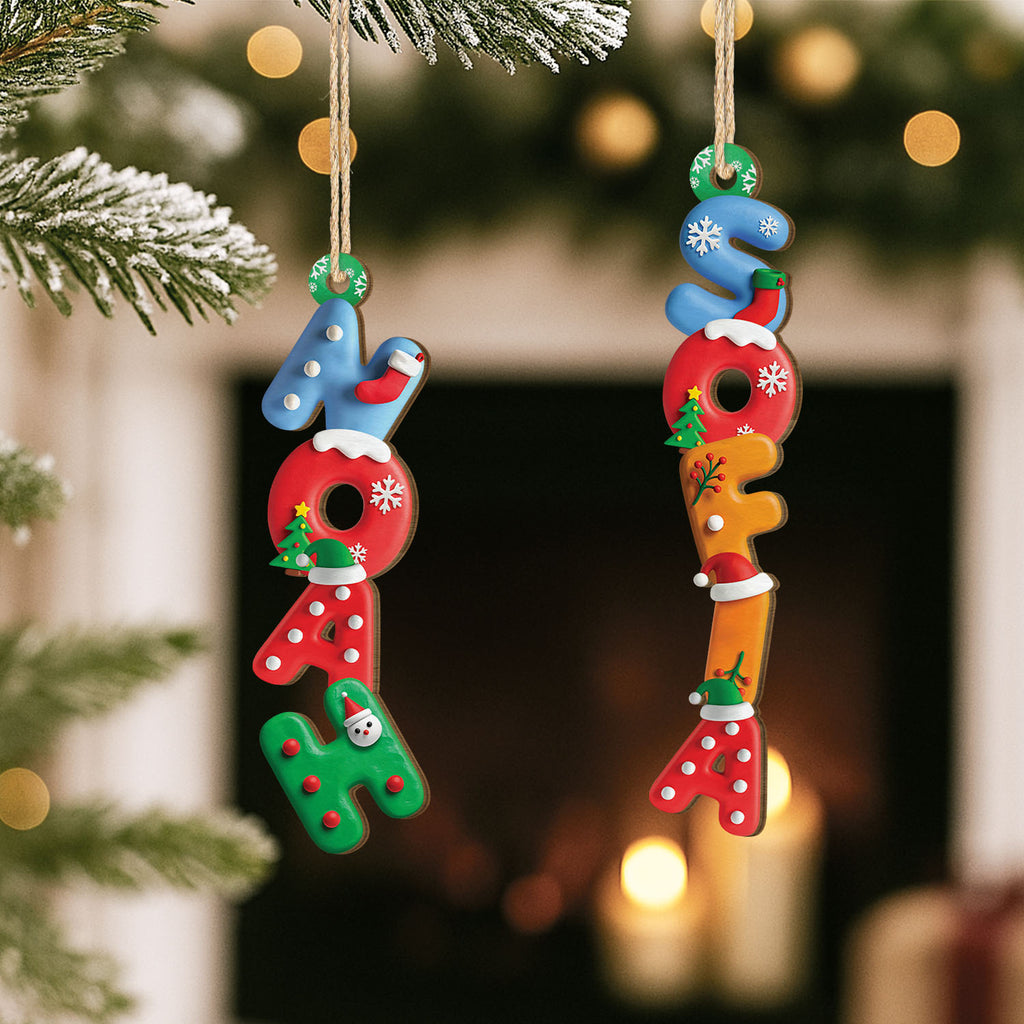 6772OUS2 3d printing effect 1 layered wooden letter ornaments personalized christmas gifts 6772O6V5A