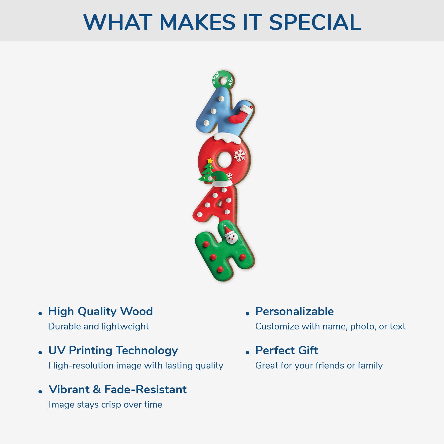 6772OUS4 3d printing effect 1 layered wooden letter ornaments personalized christmas gifts 6772O6V5A