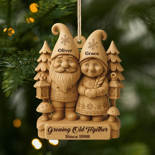 6781OUS1 3d printing effect 1 layered wooden gnome christmas ornaments custom gifts for couples 6781O3L5G