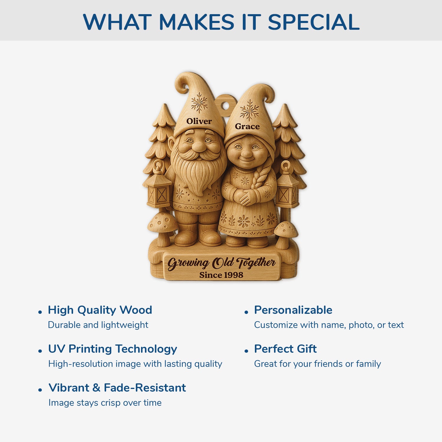 6781OUS4 3d printing effect 1 layered wooden gnome christmas ornaments custom gifts for couples 6781O3L5G