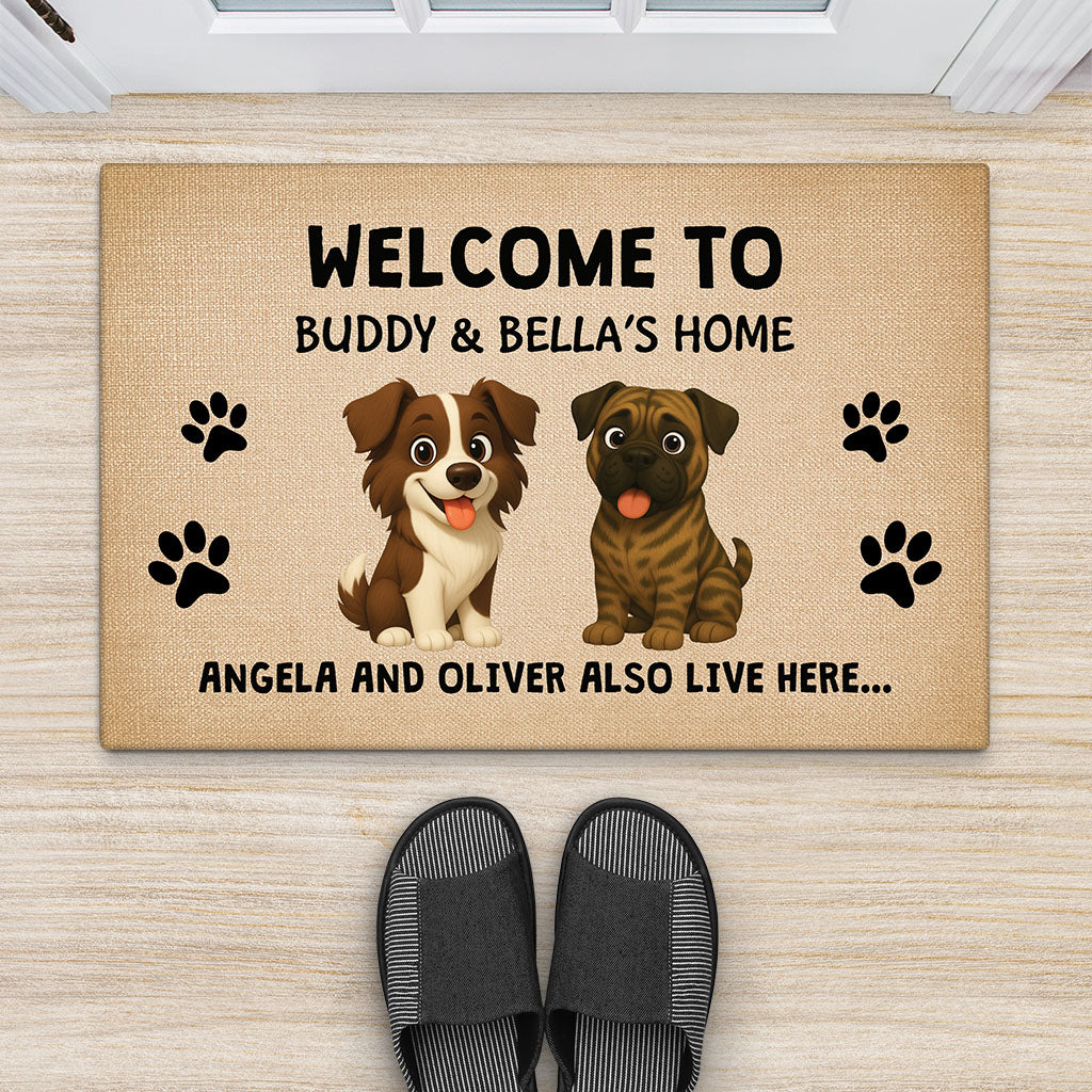 6783DUS2 funny welcome dog doormat personalized dog gifts for owners_ 6783DKV5C