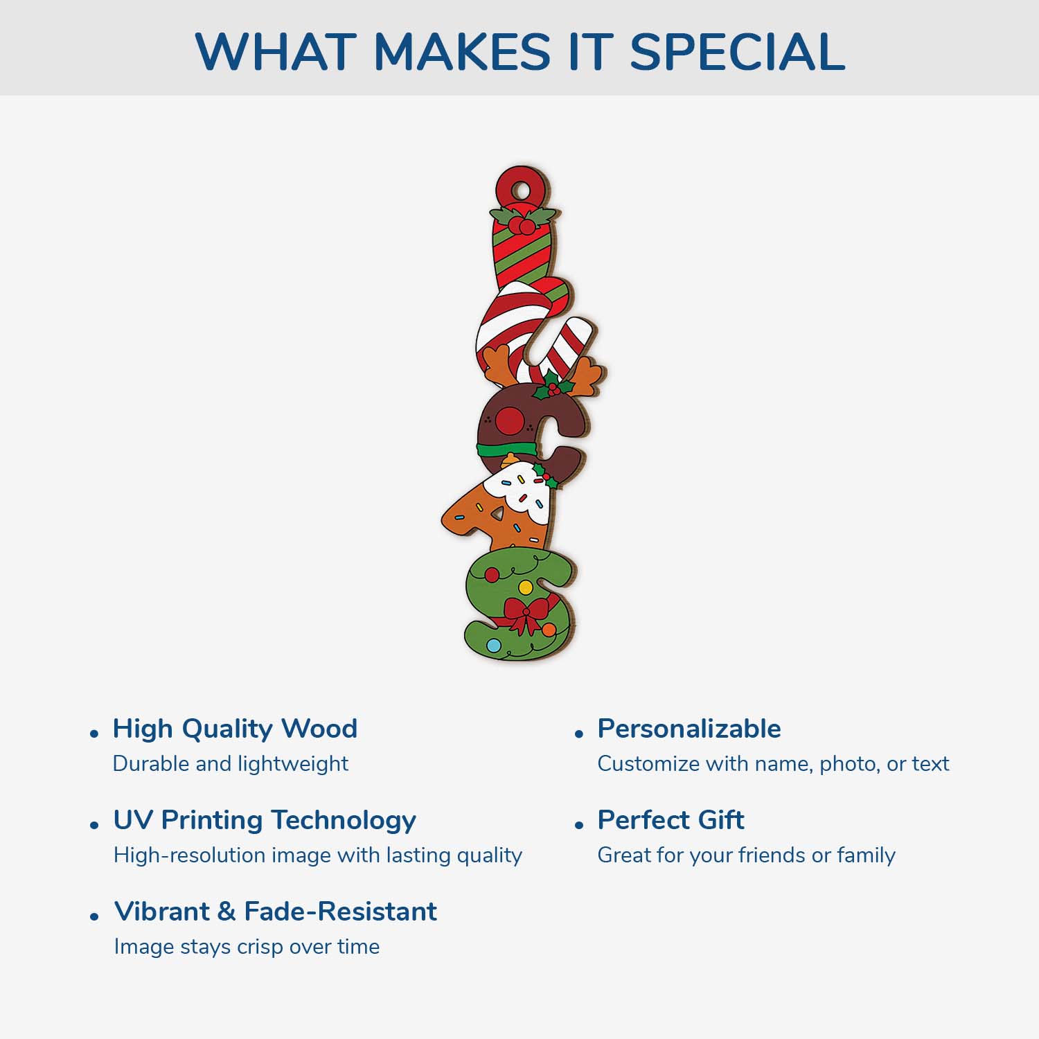 6788OUS3 1 layered wooden letter ornaments personalized gifts for christmas 6788OKL5B