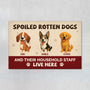 6789DUS1 spoiled rotten dogs live here doormat customized gifts for dog lovers 6789D8V5C