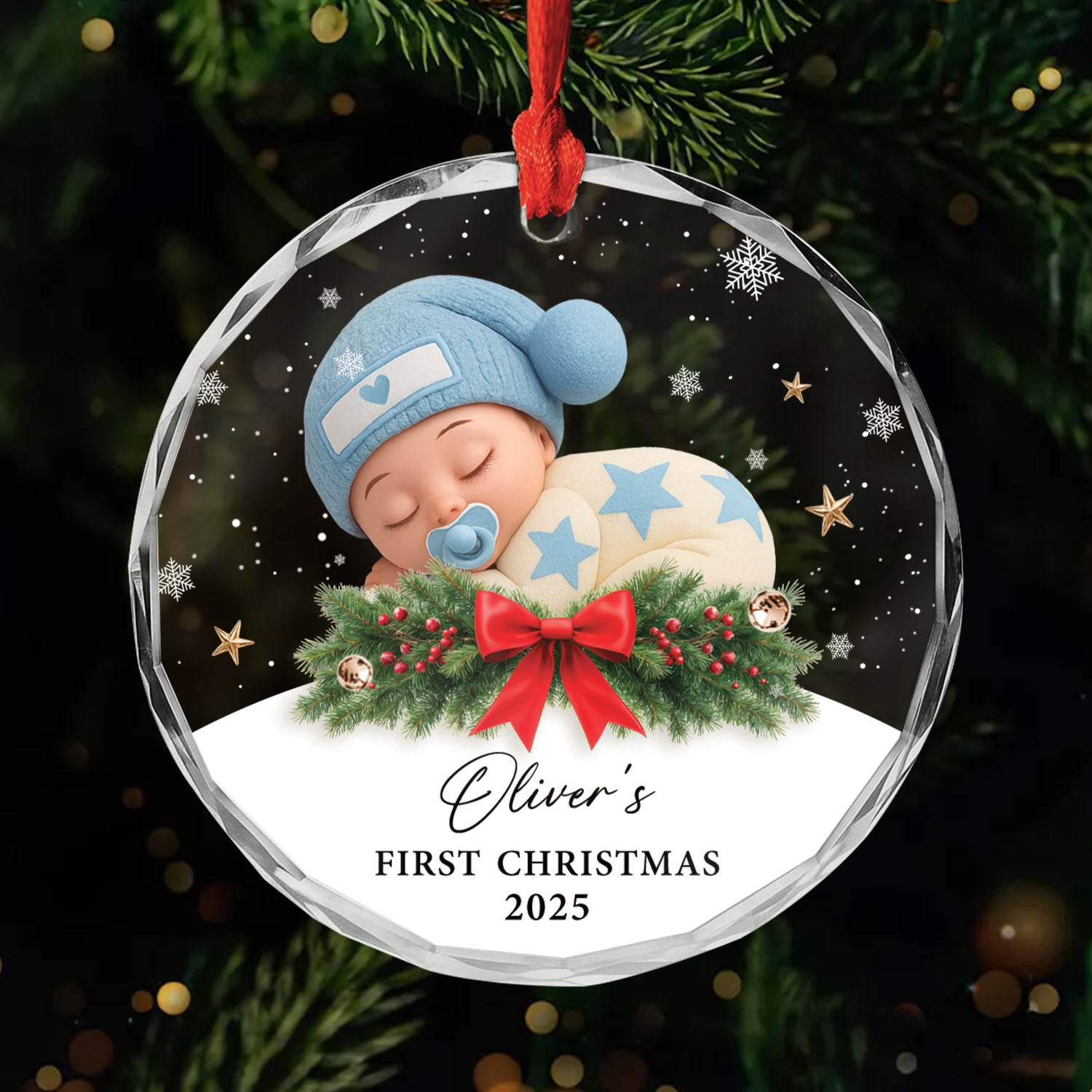 6797OUS1 3d printing effect glass first christmas ornament_ personalized kids gifts 6797O3V5K