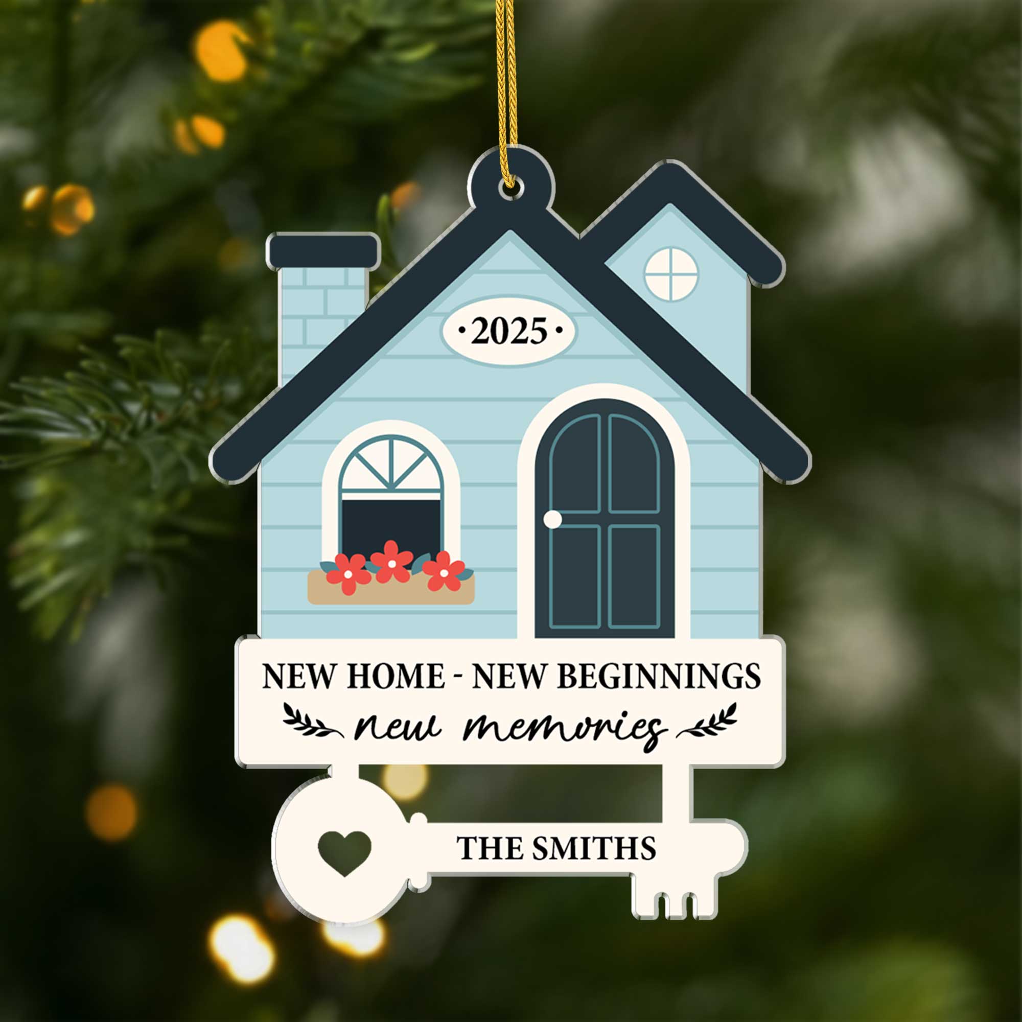 6799OUS1 acrylic new home ornament_ personalized christmas gift for family 6799O3VWI
