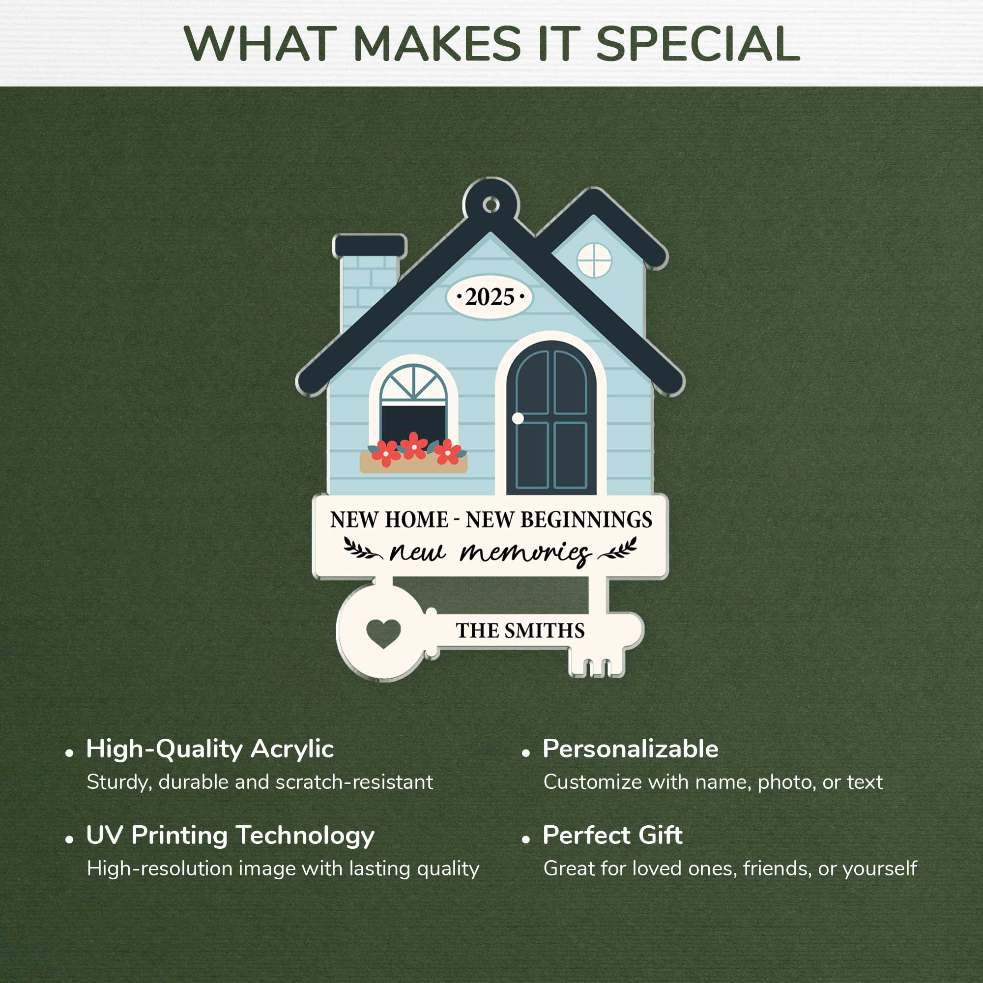 6799OUS4 acrylic new home ornament_ personalized christmas gift for family 6799O3VWI