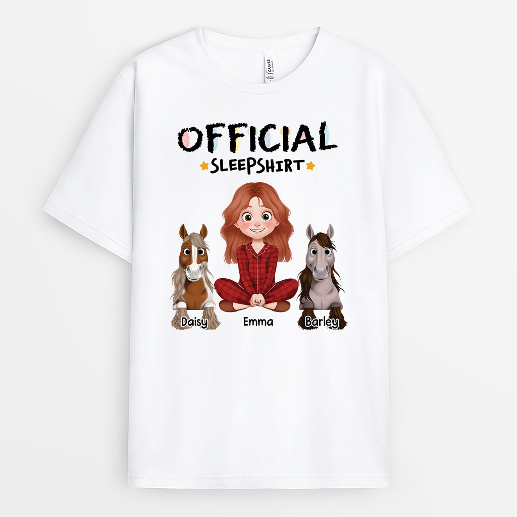 6800AUS1 official sleep shirt personalized gifts for horse lovers 6800A3Q5U