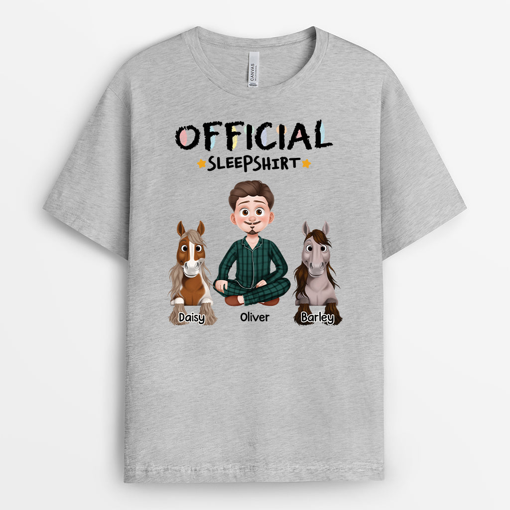 6800AUS2 official sleep shirt personalized gifts for horse lovers 6800A3Q5U