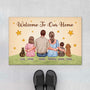 6927DUS1 welcome to our home doormat_ personalized family gift with cat dog 6927D8TTI