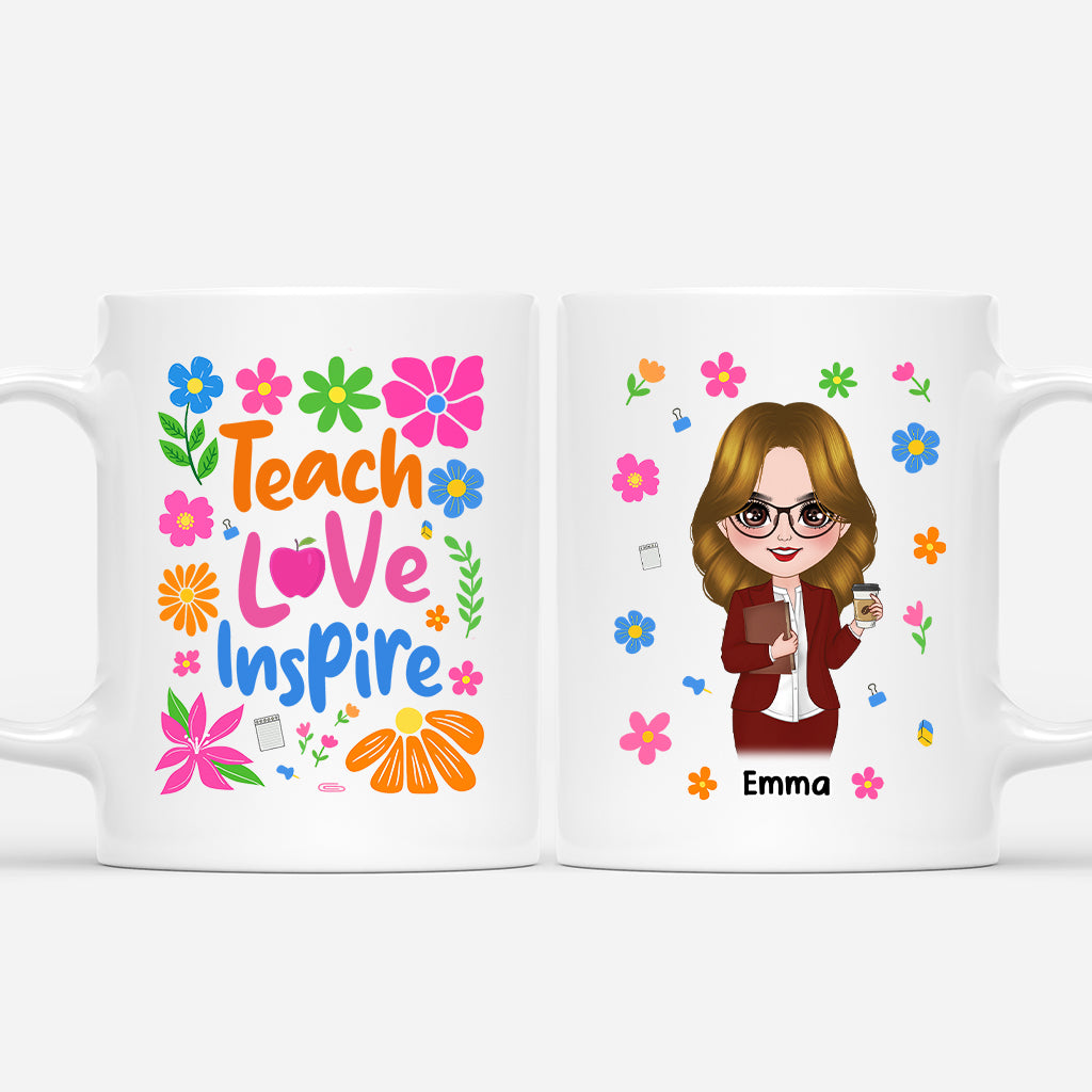 6928MUS1 teach love inspire mug_ personalized gifts for teachers 6928MTZCT