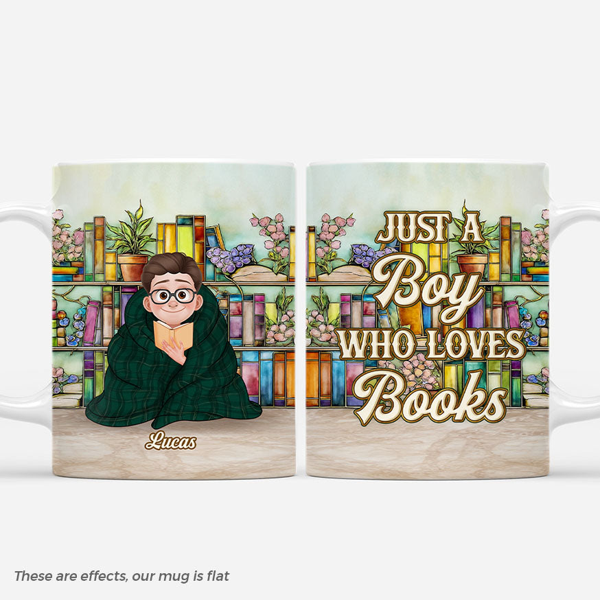 6936MUS1 3d printing effect stained glass book mug_ custom gifts for book lover men 6936M8TWB