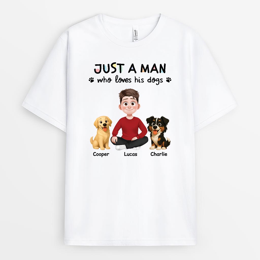 6939AUS1 dog lover t shirts personalized gifts for dog dads 6939A3SWC