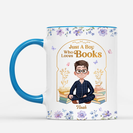 6940MUS2 just a girl who loves books mug custom gifts for book lovers women 6940M3TZA