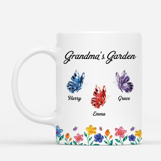 6941MUS1 grandmas garden mug custom gifts for grandma with grandkids names_ 6941MTVTA