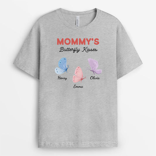 6947AUS1 grandmas butterfly kisses shirt custom gifts for grandmamom 6947atvta_2