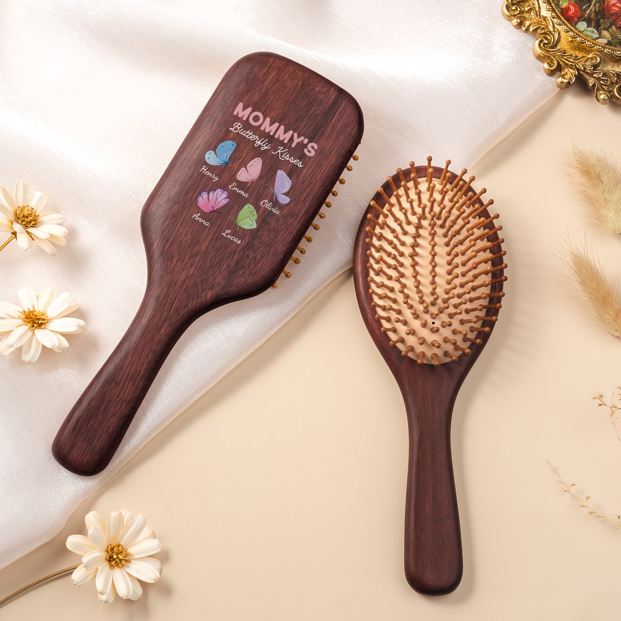 6947AUS1 personalized wooden hairbrush grandma mothers day gifts 6947aqtvta_2