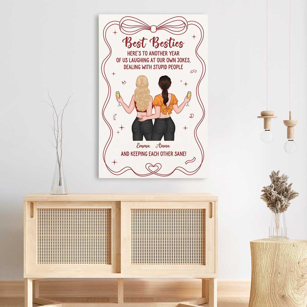 6951CUS3 best friend canvas art personalized gifts for female friends 6951C3VWF