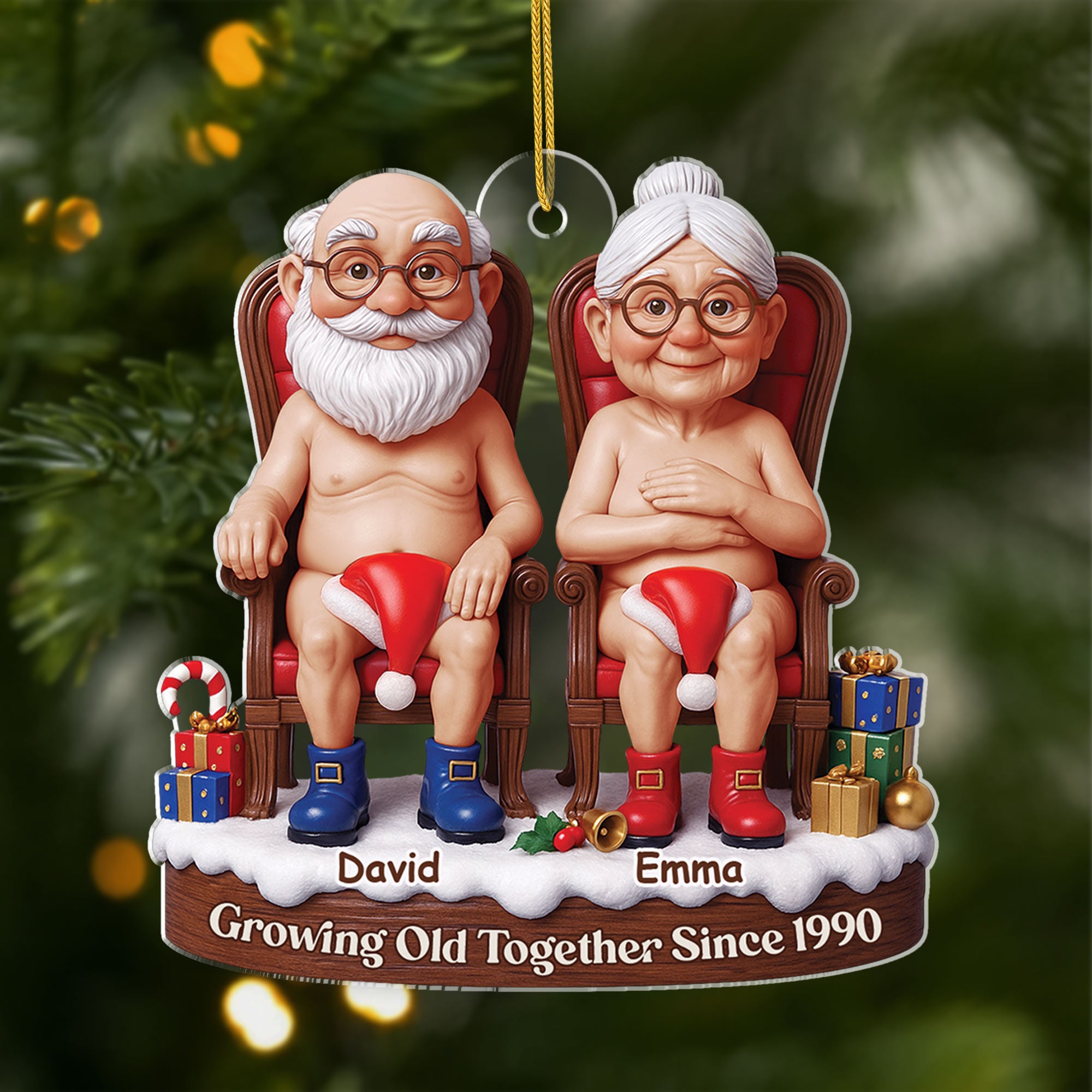 6962OUS1 3d printing effect custom acrylic growing old together ornament christmas gifts for old couples 6962O6LAG_1