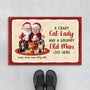 6974DUS1 personalized christmas doormat gifts for couples with cats 6974D6HWD