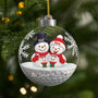6991OUS1 acrylic snowman family ornament_ personalized gifts for christmas 6991OKZ5I