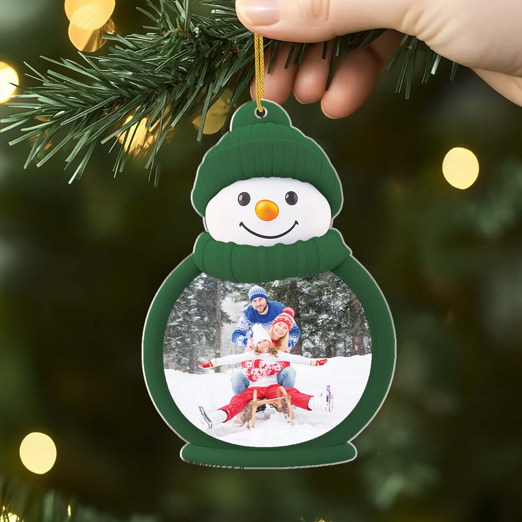 6995OUS2 acrylic snowman christmas ornaments with photo custom family gifts 6995OTT5I