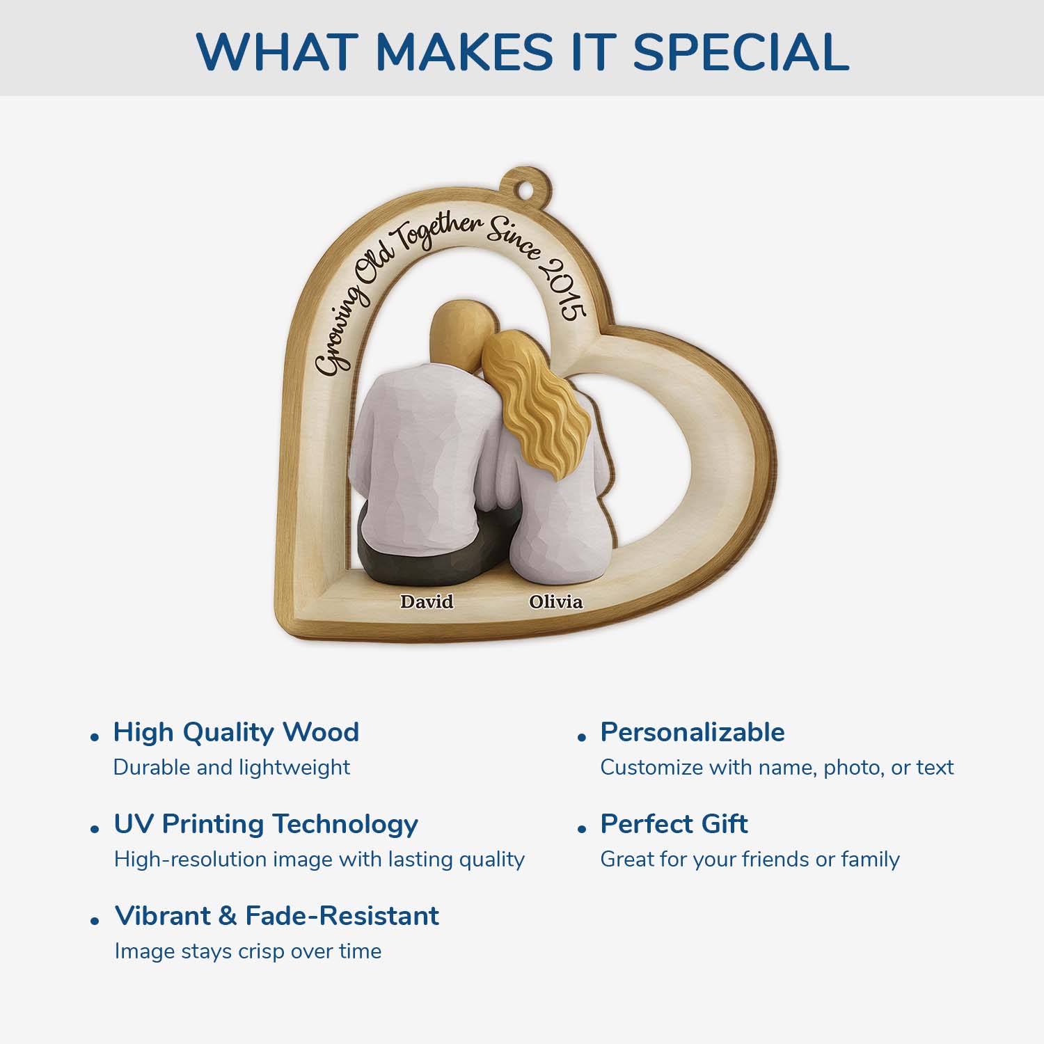 6996OUS1 1 layered wood growing old together ornament cusotm couples christmas gifts 6996OTL5G_4