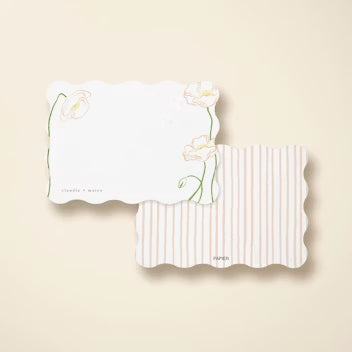 Papier Custom Stationery Set as Modern 7th Anniversary Gifts