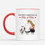 7000MUS2 personalized couple mugs with cats our first christmas as mr and mrs 7000M8KCD