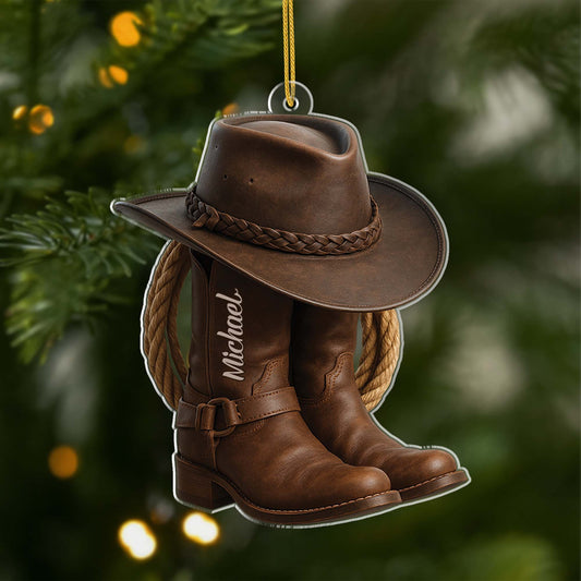 7002OUS1 acrylic cowboy boots ornament_ personalized gifts for horse lovers 7002O6L5U