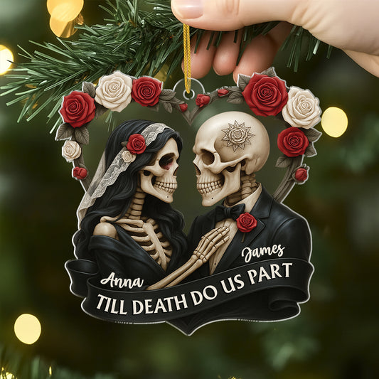 7027OUS1 3d printing effect acrylic skeleton ornaments custom christmas gifts for couples 7027O3L5G_2