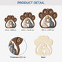 7033OUS3 1 layered wooden cat paw print ornament personalized christmas gift 7033OKQND