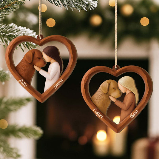 7046OUS2 custom 1 layered wood ornaments christmas gifts for dog lovers 7046O8V5C