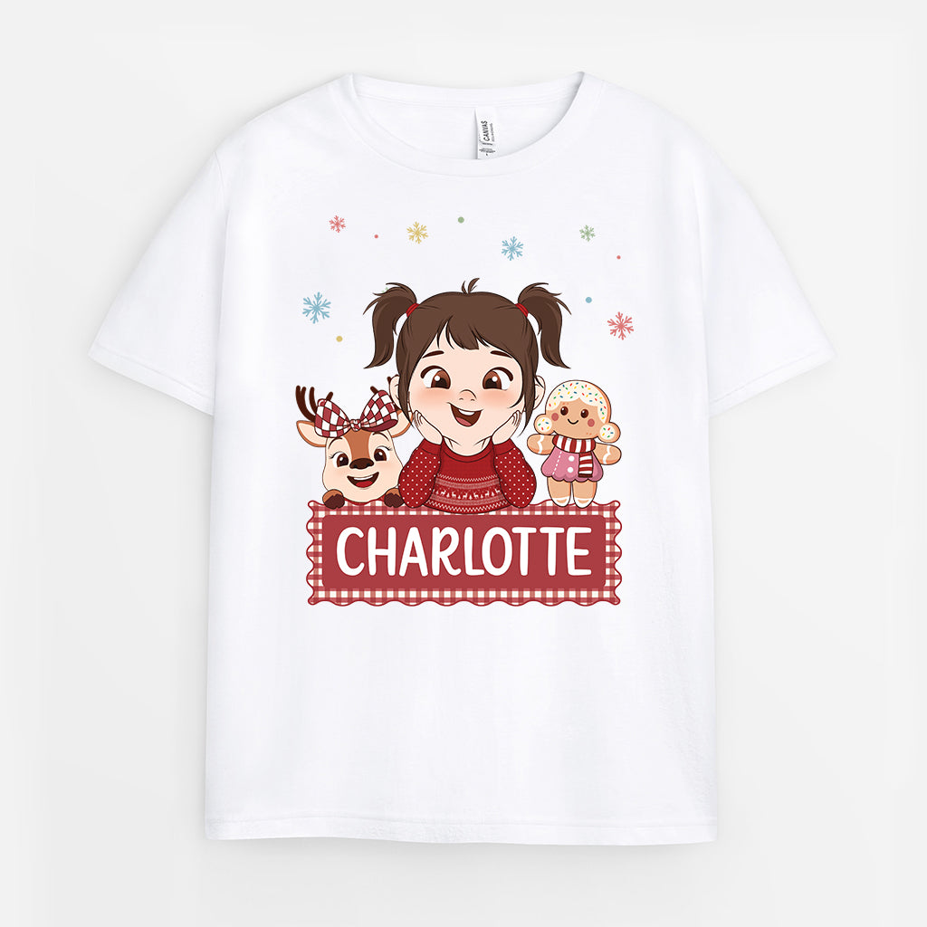 7049AUS1 personalized christmas shirt with name cute gifts for kids 7049ATTZK