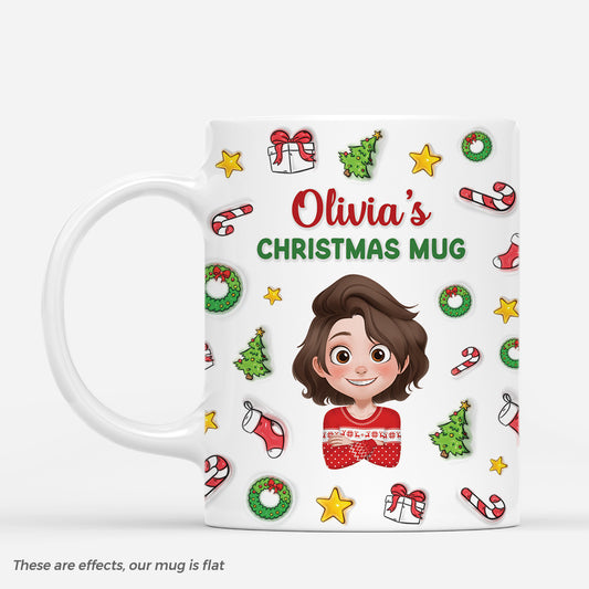 7061MUS1 3d printing effect personalized christmas mugs xmas gifts for him her kids 7061MKQTA